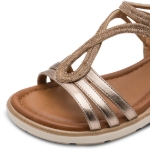 Obrazek Tamaris 1-28714-46-900 Dámské sandály na klínku bronzové