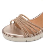 Obrazek Tamaris 1-28725-46-900 Dámské sandály na klínku bronzové