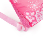 Obrazek Bagmaster Torba VEGA 23 Worek szkolny na kapcie / worek gimnastyczny - motyle różowy 1,5 l