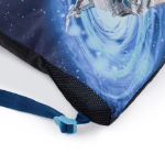 Obrazek Bagmaster Torba LUMI 24 D worek szkolny na kapcie / worek gimnastyczny - statek kosmiczny niebieski 1,5 l