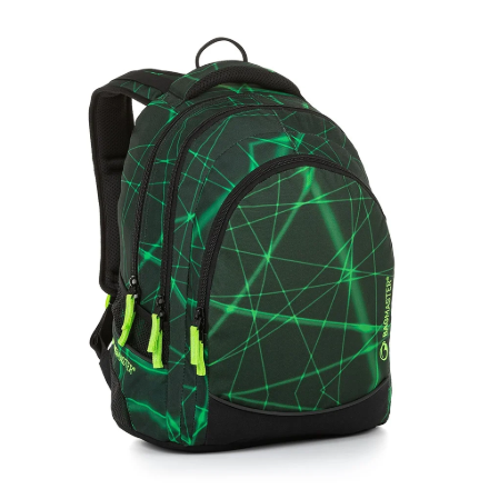 Obrazek Plecak studencki DIGITAL 22 B - LASER zielony 34 l