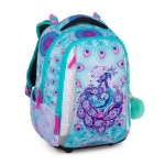 Obrazek Bagmaster VEGA 24 B duży zestaw szkolny dla pierwszoklasistów - pawi błękit 18 l