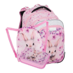 Obrazek Bagmaster LUMI 25 Mały zestaw szkolny dla pierwszoklasistów - królik różowy 23 l