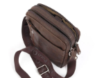 Obrazek Skórzana torba crossbody BHPC Explore M+ BH-382-25 brązowa 3 L