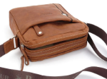 Obrazek Torba skórzana crossbody BHPC Explore M+ BH-382-75 tytoń 3 L