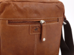 Obrazek Torba skórzana crossbody BHPC Explore M+ BH-382-75 tytoń 3 L