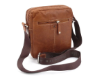 Obrazek Torba skórzana crossbody BHPC Explore M+ BH-382-75 tytoń 3 L