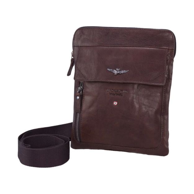 Obrazek Torba krzyżowa Aeronautica Militare Vintage AM-302-25 brązowa 1 L