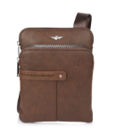 Obrazek Torba cross Aeronautica Militare Fly M AM-390-25 brązowa 2 L