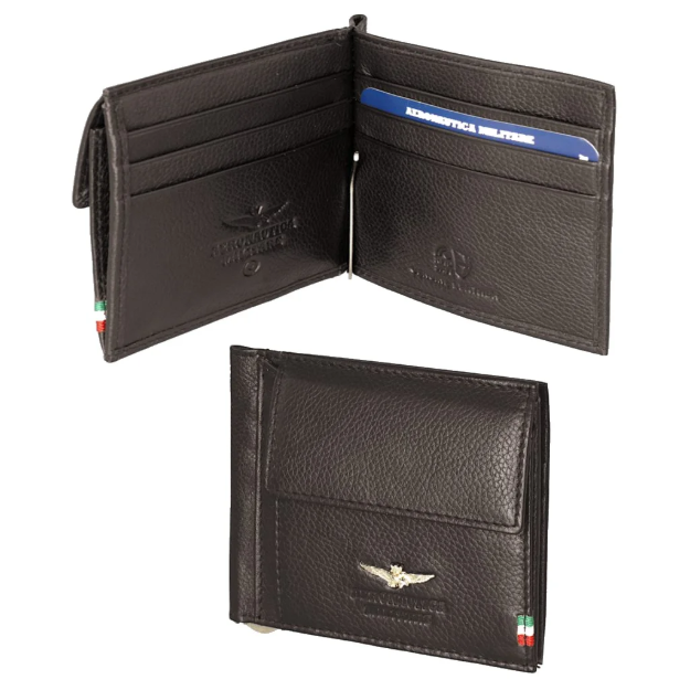 Obrazek Portfel Aeronautica Militare Flag AM-110-25 brązowy