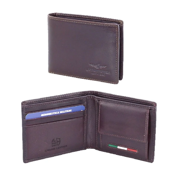 Obrazek Portfel Aeronautica Militare Target AM-170-25 brązowy