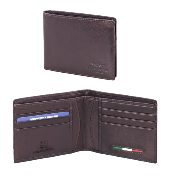 Obrazek Portfel Aeronautica Militare Target AM-171-25 brązowy