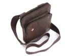 Obrazek Skórzana torba crossbody BHPC Explore S BH-380-25 brązowa 2 L