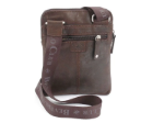 Obrazek Skórzana torba crossbody BHPC Explore S BH-380-25 brązowa 2 L