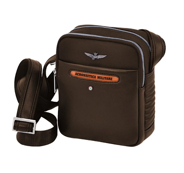 Obrazek Torba krzyżowa Aeronautica Militare SKY M AM-450-25 brązowa 2 L