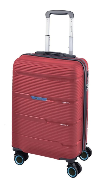 Obrazek Walizka podróżna Dielle 4W S PP 170-55-12 bordowa 32 L