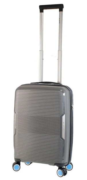 Obrazek Walizka podróżna Dielle 4W S PP 180-55-23 antracyt 33 L