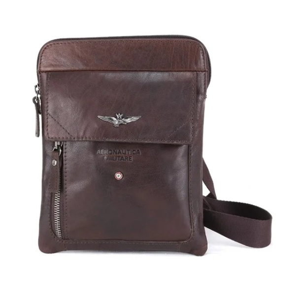 Obrazek Torba krzyżowa Aeronautica Militare Vintage AM-301-25 brązowa 1 L