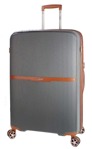 Obrazek Walizka podróżna Dielle L PP STRIPE 190-76-23 antracyt 114 L