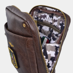 Obrazek Torba krzyżowa Aeronautica Militare Pilot L AM-471-23 antracyt 2,4 L