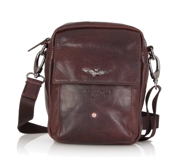 Obrazek Torba z paskiem na ramię Aeronautica Militare Vintage AM-307-25 brązowa 2 L