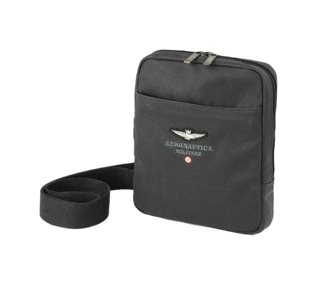 Obrazek Torba cross Aeronautica Militare New city AM-542-01 czarna 2 L