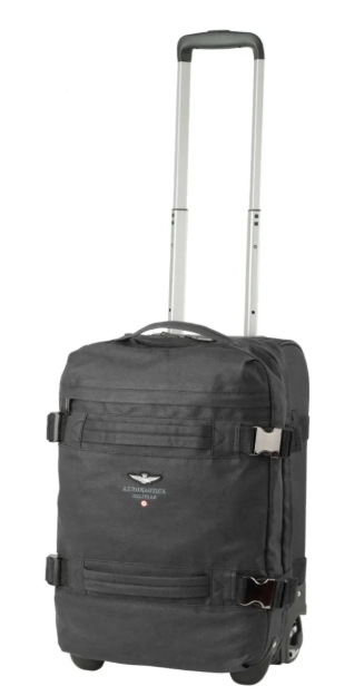 Obrazek Walizka podróżna Aeronautica Militare New city 2w S AM-546-01 czarna 33 L