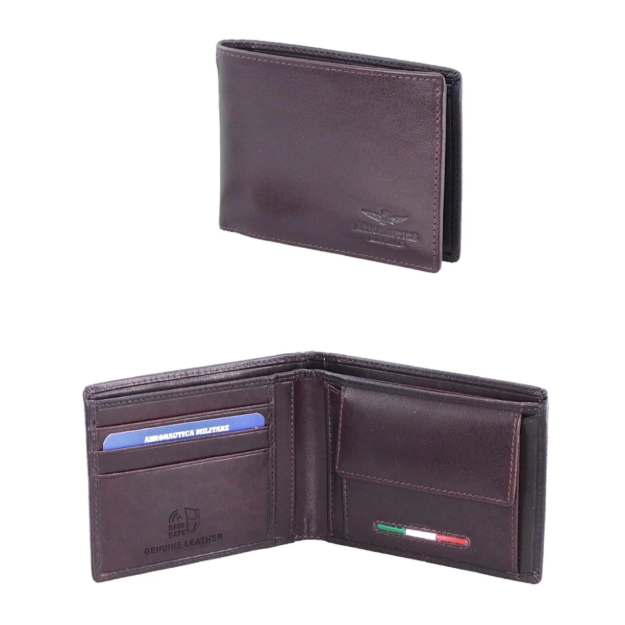 Obrazek Portfel Aeronautica Militare Target AM-172-25 brązowy