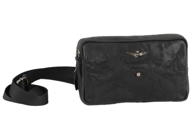 Obrazek Torba krzyżowa Aeronautica Militare Vintage AM-309-01 czarna 1 L