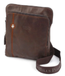 Obrazek Torba skórzana crossbody BHPC Explore L BH-381-25 brązowa 3 L