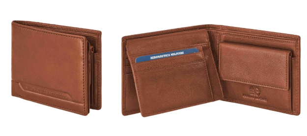 Obrazek Portfel Aeronautica Militare Moon AM-233-65 brązowy