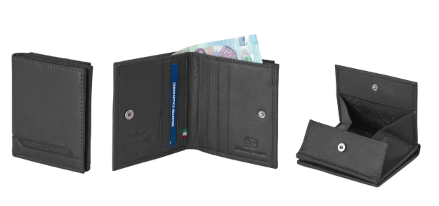 Obrazek Portfel Aeronautica Militare Moon AM-234-01 czarny