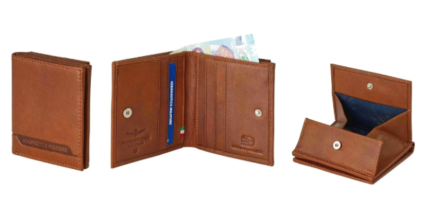 Obrazek Portfel Aeronautica Militare Moon AM-234-65 brązowy