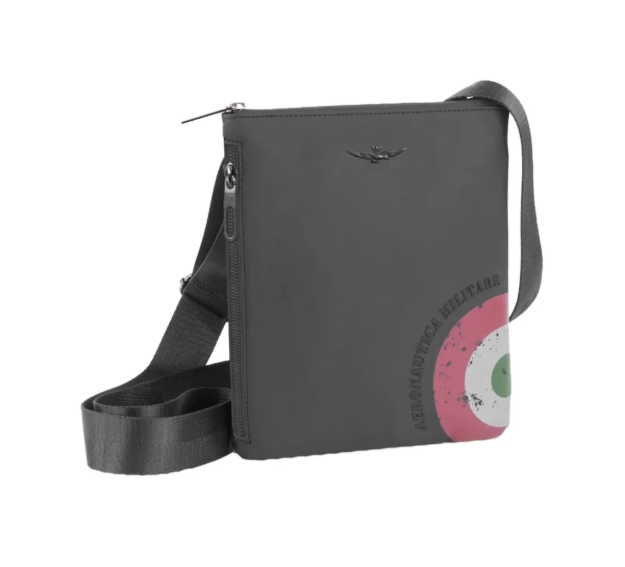 Obrazek Torba crossowa Aeronautica Militare Runway AM-551-01 czarna 1 L