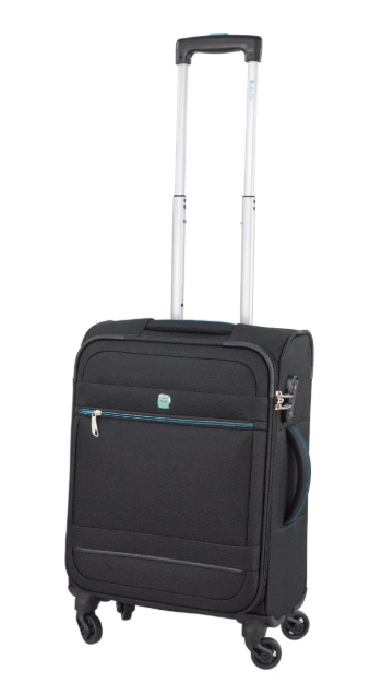 Obrazek Walizka podróżna Dielle 4W S 350-55-01 czarna 32 L