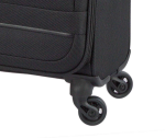 Obrazek Walizka podróżna Dielle 4W S 350-55-01 czarna 32 L