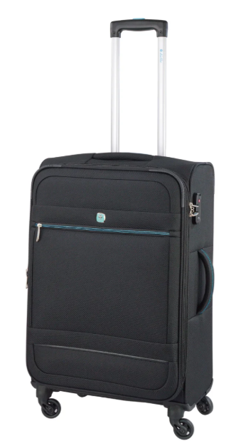 Obrazek Walizka podróżna Dielle 4W M 350-67-01 czarna 73 L