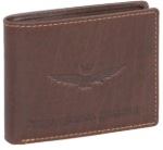 Obrazek Portfel Aeronautica Militare New Eagle AM-240-25 brązowy