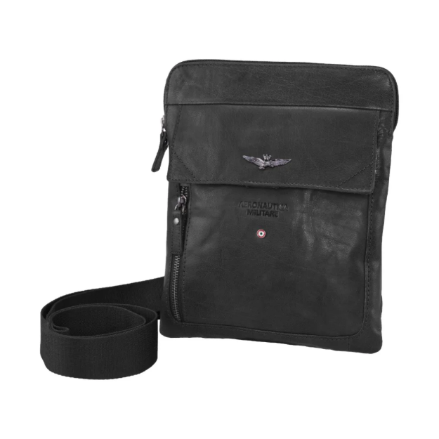 Obrazek Torba krzyżowa Aeronautica Militare Vintage AM-302-01 czarna 1 L