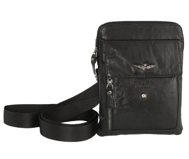 Obrazek Torba krzyżowa Aeronautica Militare Vintage AM-301-01 czarna 1 L