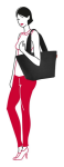 Obrazek Reisenthel Shopper M Black 15 L