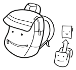 Obrazek Reisenthel Plecak Kids Koty i psy miętowy 5 L