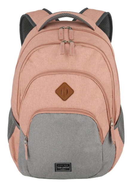 Obrazek Plecak Travelite Basics Melange Rose/grey 22 L