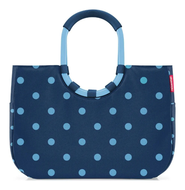 Obrazek Reisenthel Loopshopper L Frame Mixed Dots Blue 25 L