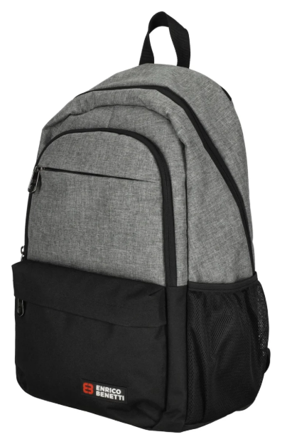 Obrazek Enrico Benetti Hamburg Notebook Backpack 23 L Light Grey 23 L