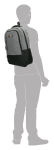 Obrazek Enrico Benetti Hamburg 15" Notebook Backpack Light Grey 25 L