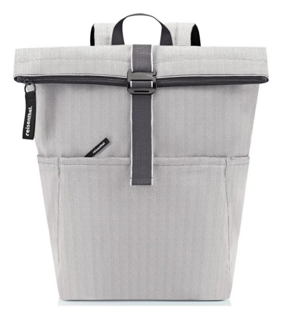 Obrazek Plecak Reisenthel Rolltop Herringbone Grey 22 L