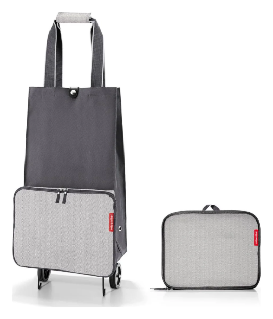 Obrazek Reisenthel Foldabletrolley Herringbone Grey 30 L