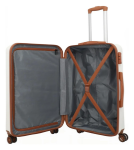 Obrazek Travelite Bali S,M,L biały/koniak S: 34 l / M: 65 L: 96