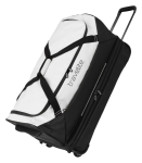 Obrazek Travelite Basics Wheeled Duffle exp. Czarny/biały 98/119 L